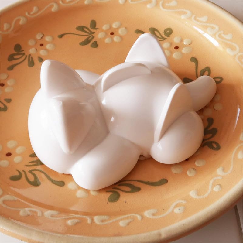 GENIQUE Meow mold for rice Cat Rice Mold, Japan Import, Cute Animal Rice Shaper, Kitchen DIY Lunch Decoration Tool, White, KK-552 - Image 2